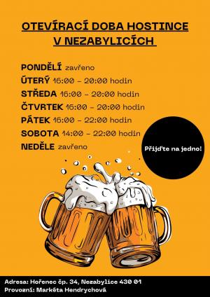 Otevírací doba hostince